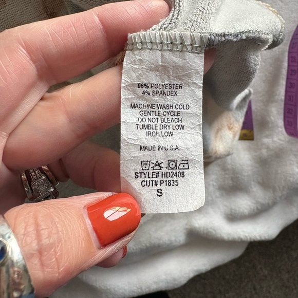 NWOT Hailey & Co. Gray Floral V-Neck 3/4 Sleeve Knee Length Dress w Pockets - Picture 15 of 15